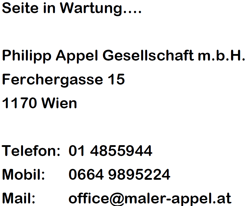 Adresse, Telefonnummer und Mailadresse